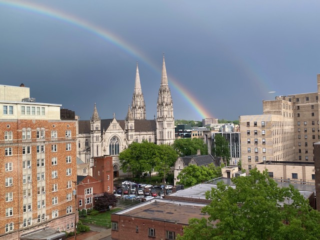 Rainbow viewed from The Bristol